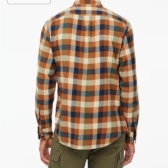 NWOT j crew Classic gingham flannel shirt - Picture 4 of 6